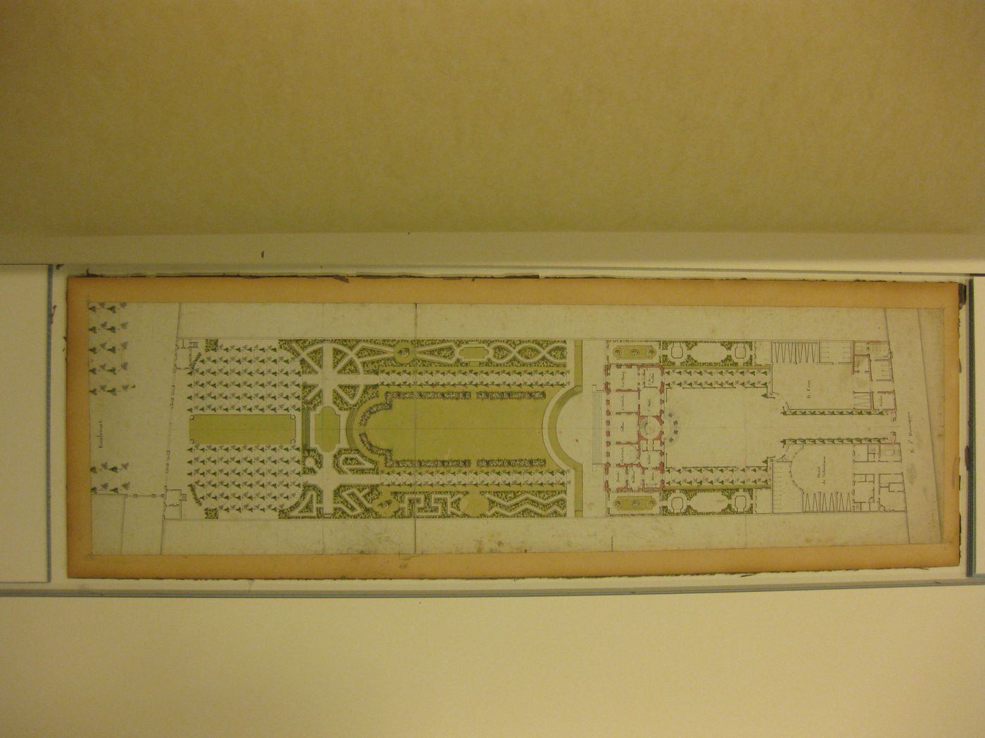 Plan of l'hôtel de Monaco (later l'hôtel de Sagan, now the Polish Embassy), l'hôtel de Valentinois and gardens, rue Saint-Dominique, Paris, France