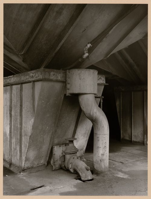 Partial view of an electric gas filter, Metallhüttenwerk industrial plant, Lübeck-Herrenwyk, Germany