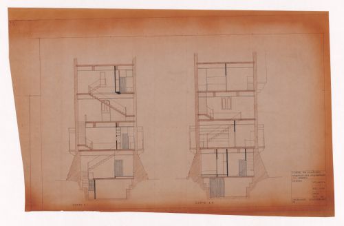 Sections for Casa A. Lopes Ribeiro, Remodelação da Torre de Vilarinho, Vila do Conde, Portugal