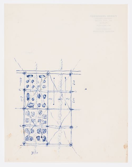 Sketches for dwellings and building possibly in Chandigarh, India