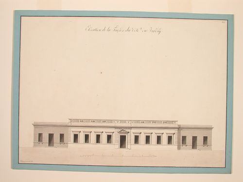 Drawing for the enlargement of the Baths at Aix-en-Savoie