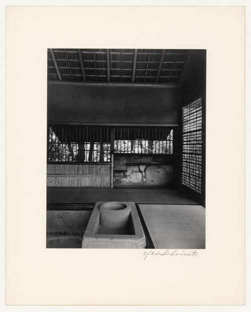 Interior view of the Shokatei (also known as the Tatsuta Teahouse), Katsura Rikyu (also known as Katsura Imperial Villa), Kyoto, Japan