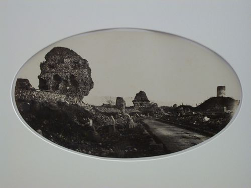View of ruins which are probably tombs, via Appia, Rome, Italy