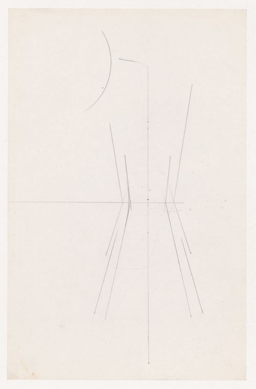 Unidentified drawing, possibly for an auditorium for Illinois Institute of Technology