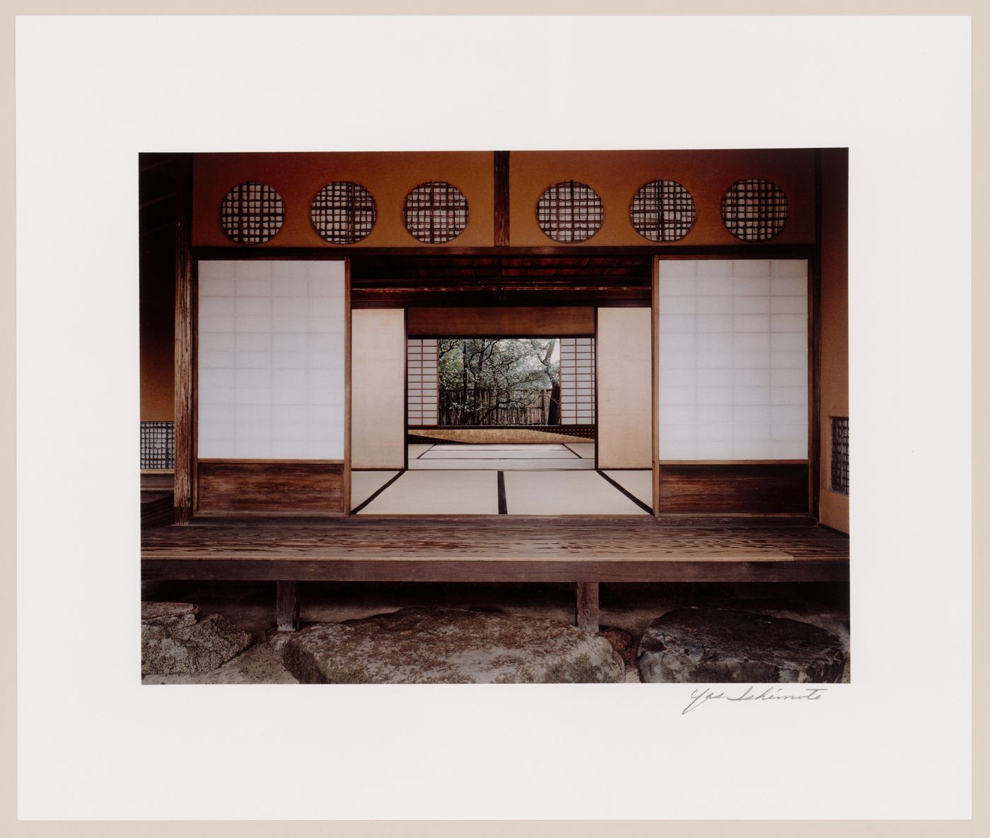 Entrance Room of the Shiken Pavilion, viewed from the North Veranda; Middle Room beyond