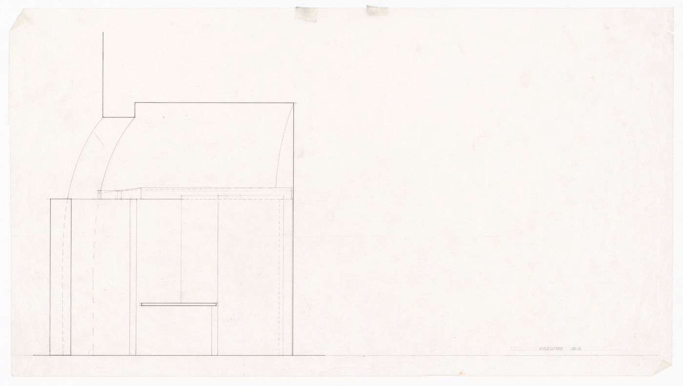 Section for Casa per Vittorio Matino, Otranto, Italy