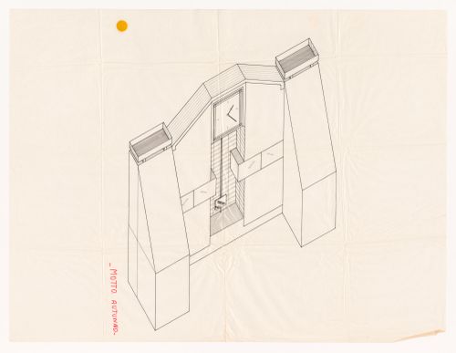 Axonometric for a furniture design competition