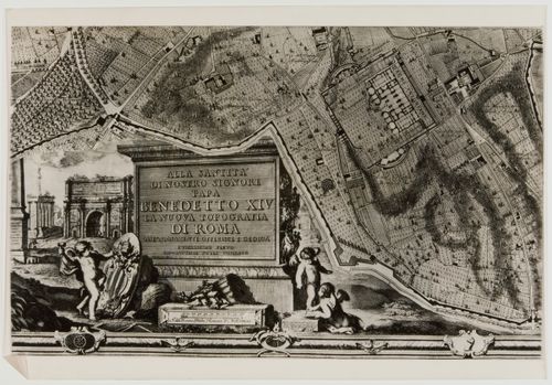 Map of Rome in 1748