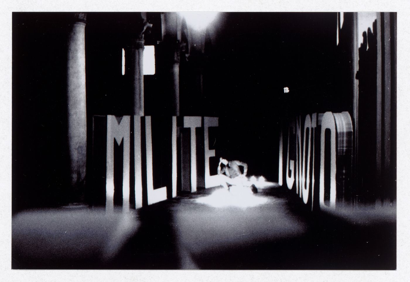 Photograph of the installation for Milite Ignoto