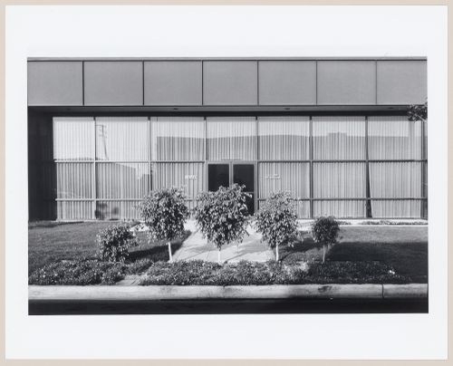 View of the east wall of Business Systems Division, Pertec, 1881 Langley, Santa Ana, California, United States, from the series “The new Industrial Parks near Irvine, California”