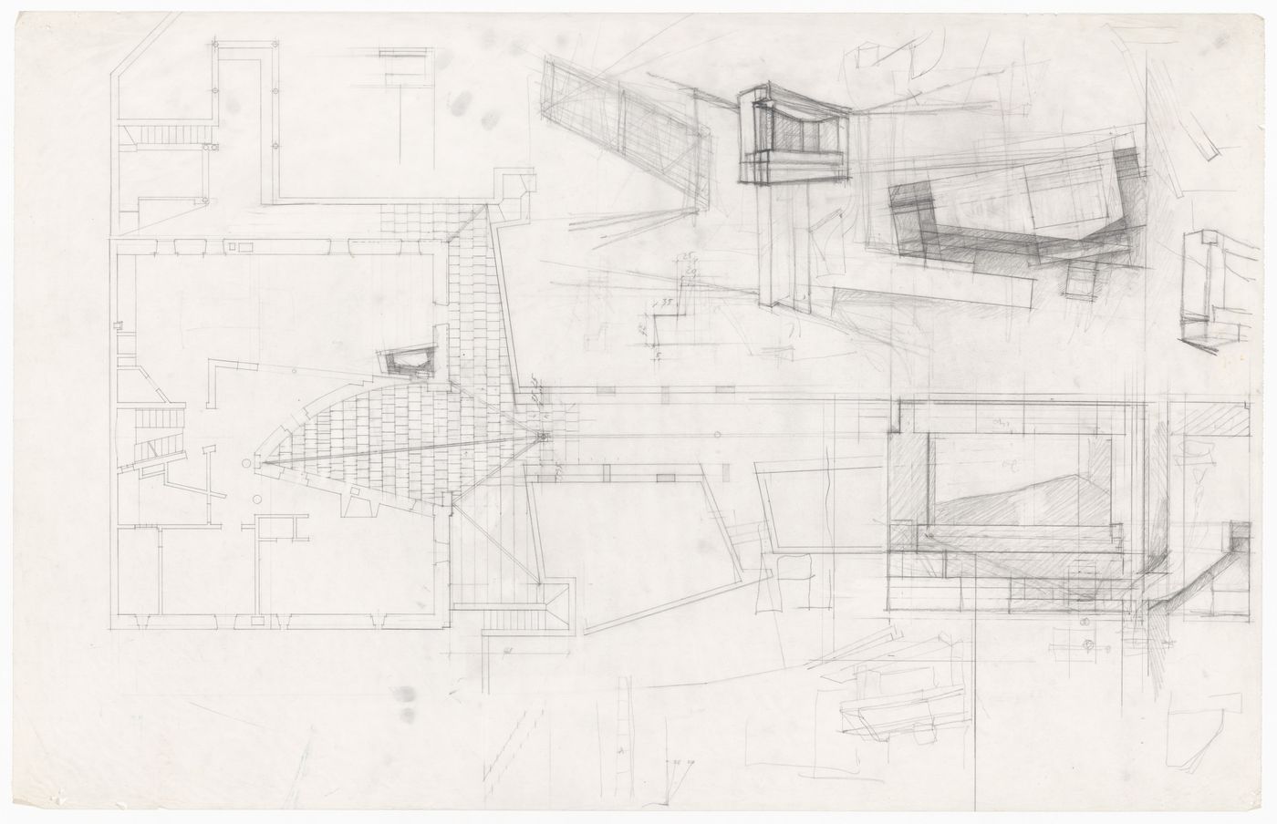 Floor plan and sketches for Casa Miggiano, Otranto, Italy