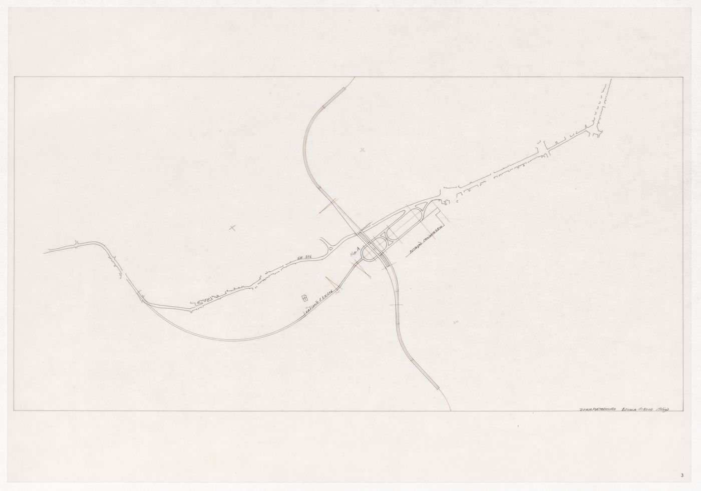 Site plan for Plano Urbanístico e Central de Camionagem, Guimarães, Portugal