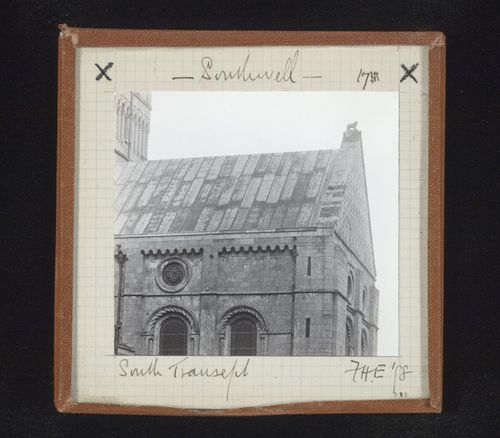 Exterior view of south transept of Southwell Minster, Southwell, Nottinghamshire, England