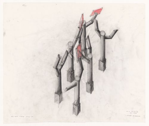 Axonometric drawing for a column, The Canadian Tribute to Human Rights, Ottawa, Ontario