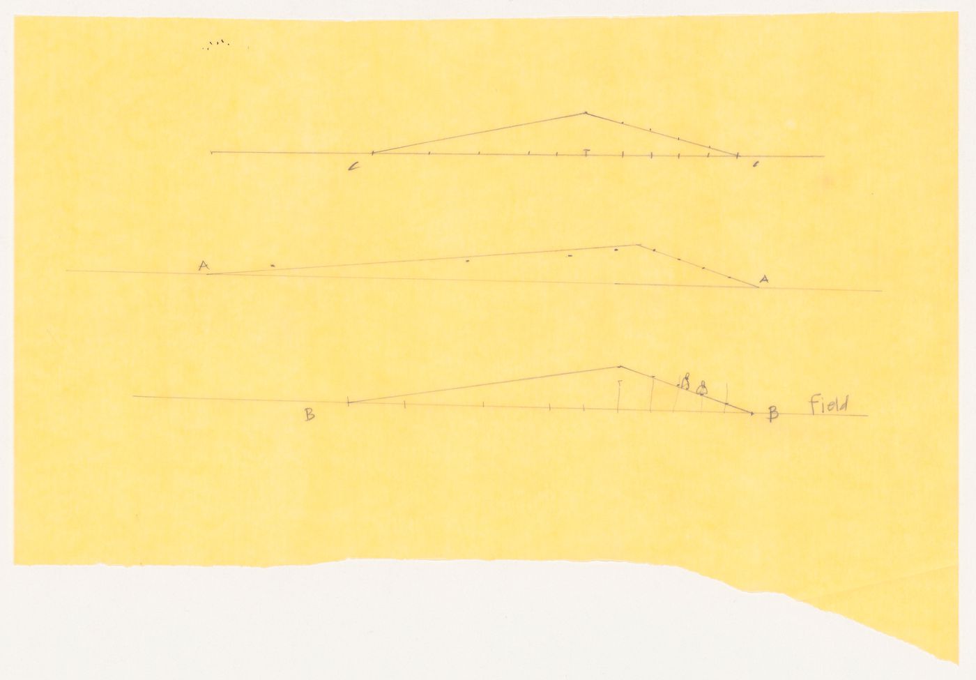 Sketch elevations for Talmud Torah School Playground, Vancouver, British Columbia