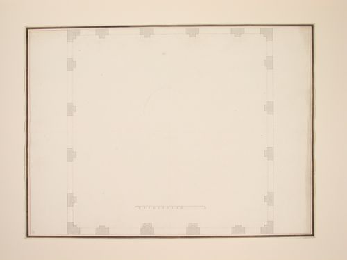 Ground plan of the atrium of the Certosa, Vigodárzere (Padua)