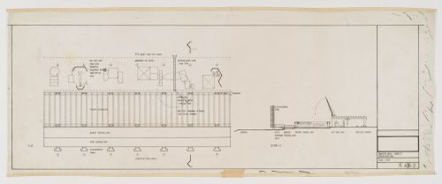 Diagrammatic plan and section of Madeley Transfer Area, Potteries Thinkbelt