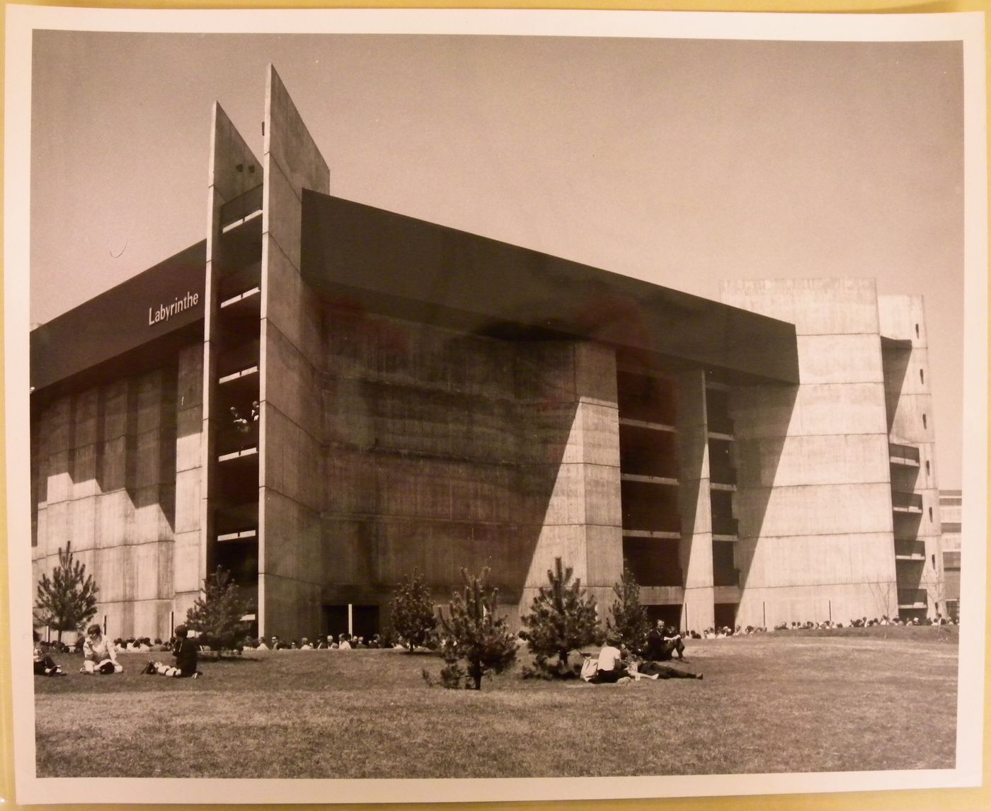 View of the Labyrinth Pavilion, Expo 67, Montréal, Québec