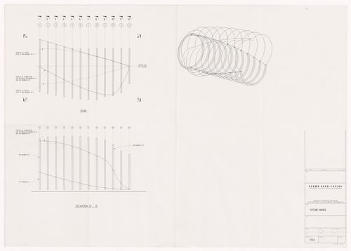 Plan, elevation, and axonometric for Future Homes, Malmö, Sweden