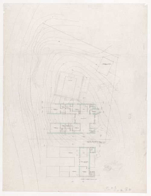 Plans and sketch axonometric views for Casa Pereira Ganhão, Tróia, Portugal