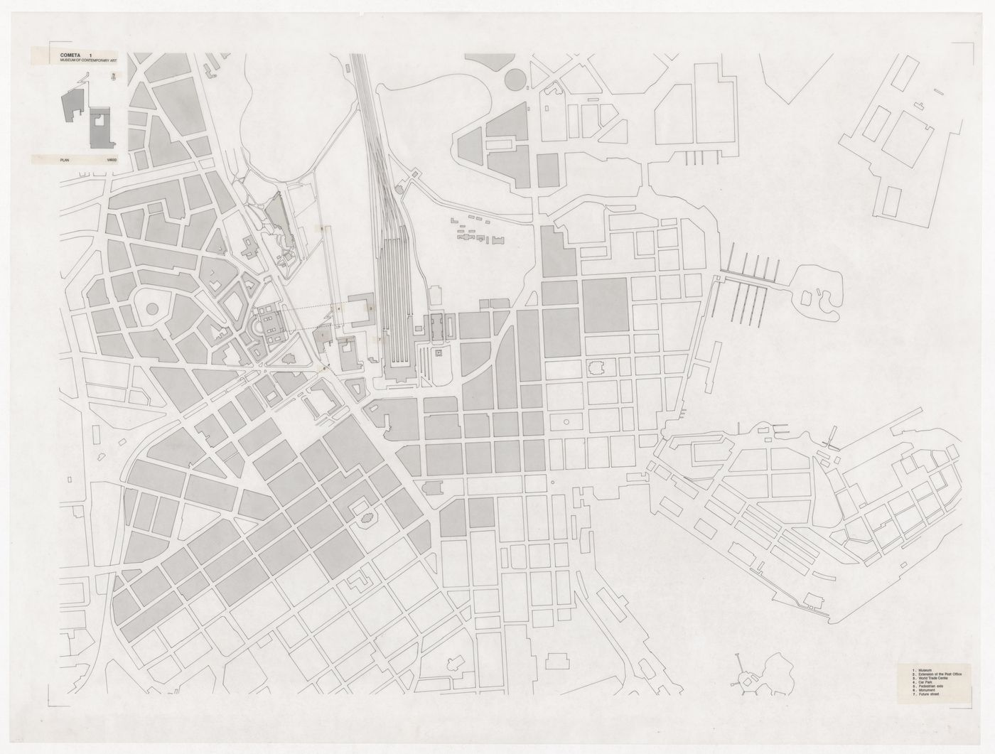 Site plan for Museu de Arte Contemporânea para Helsínquia, Helsinki, Finland