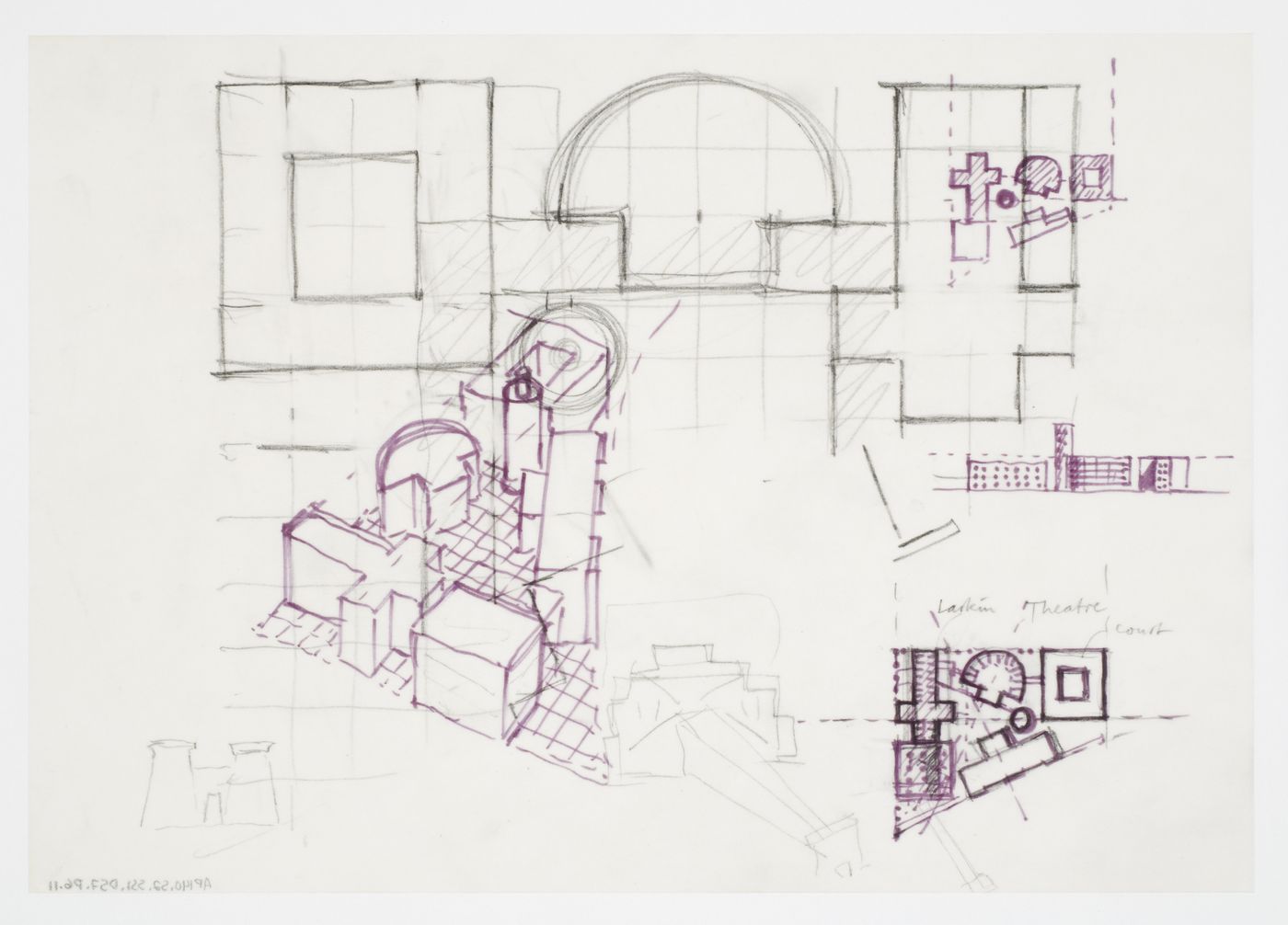 Wissenschaftszentrum, Berlin, Germany: plans and axonometrics