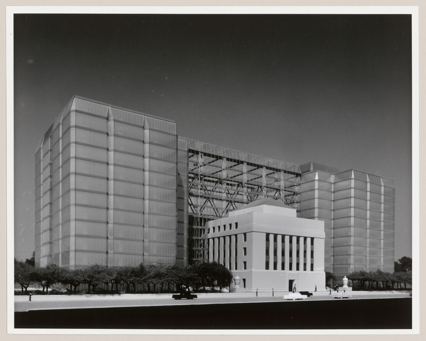 View of model for Bank of Canada Building, Ottawa, Ontario