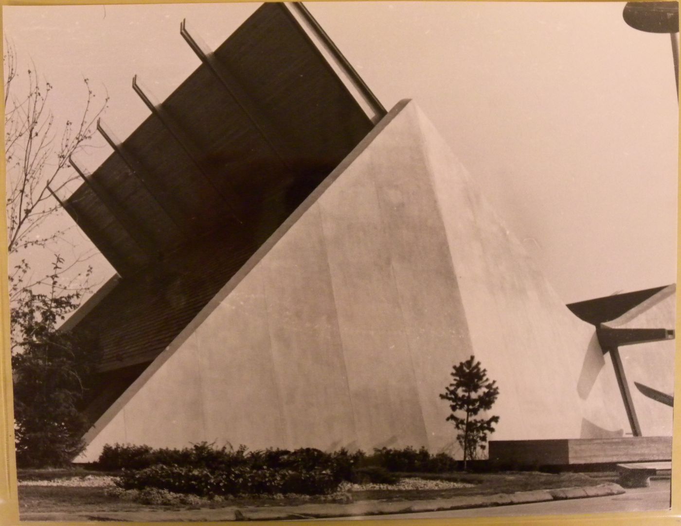 Side view of the Christian Pavilion, Expo 67, Montréal, Québec