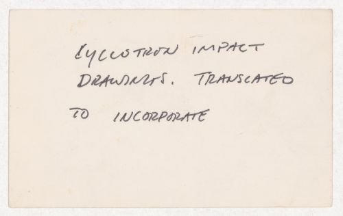 Cyclotron impact drawings. Translated to incorporate
