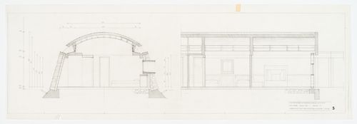 Sections for Casa Tabanelli, Stintino, Italy
