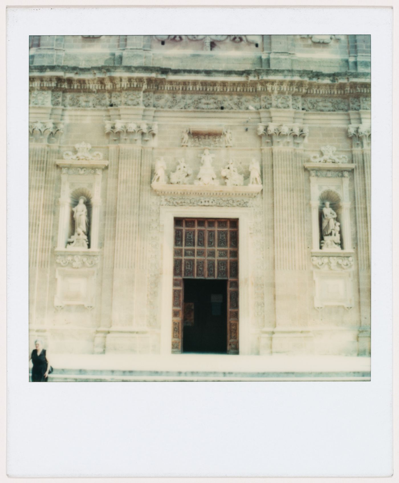 Ornate facade of an historical building, Italy