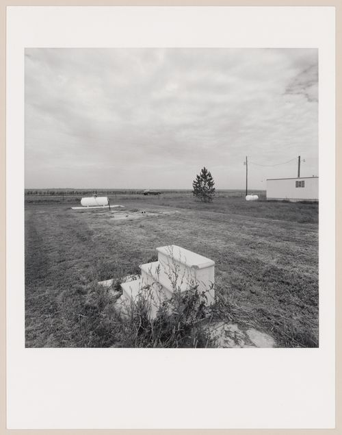 Vacated mobile home lot, Iowa, 1978