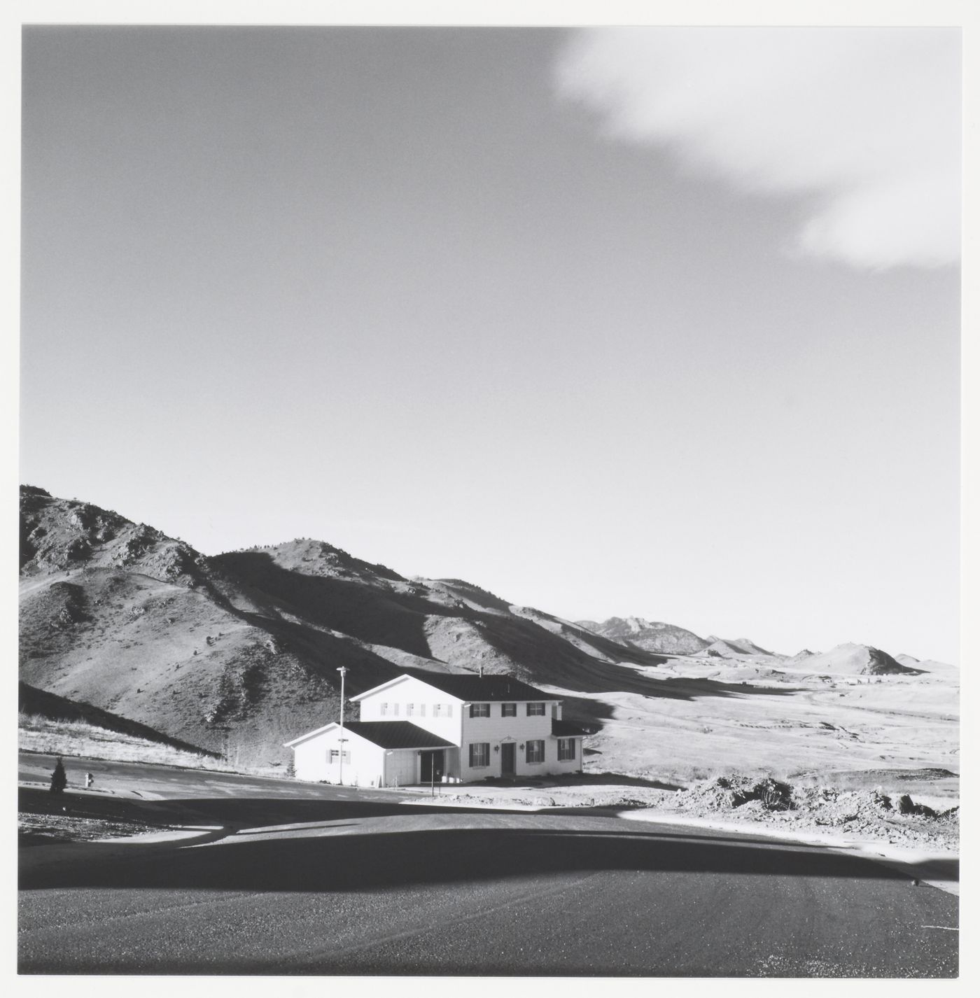 Above Golden: House at edge of foothills, Colorado