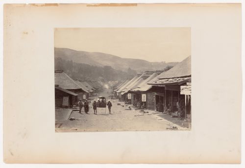 View of a road and houses, Hakone, Hakone district, Kanagawa-ken, Japan