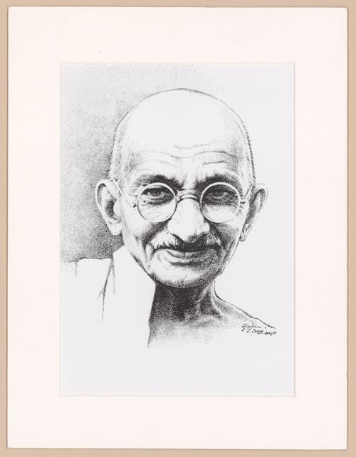 Portrait du Mahatma Gandhi
