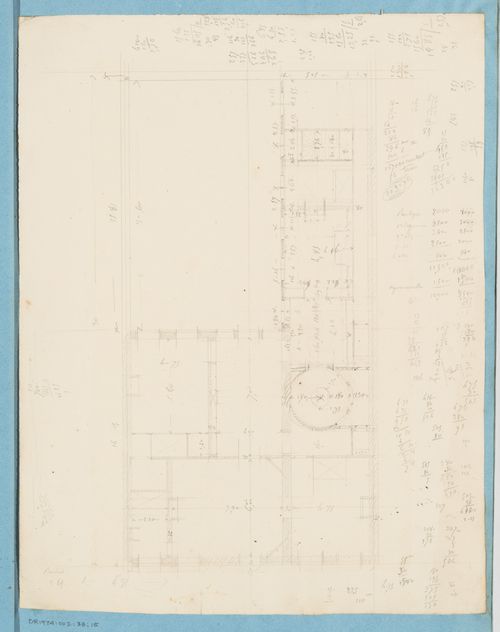 Project for a hôtel for M. Busche: Plan for a five-storey hôtel