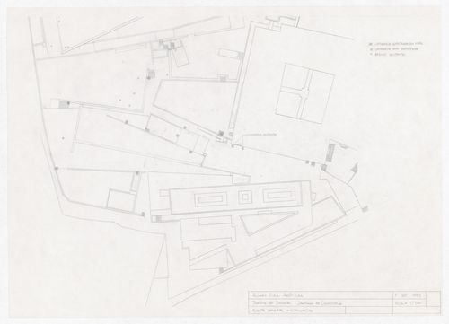 Lighting plan for Parque de Santo Domingo de Bonaval, Santiago de Compostela, Spain