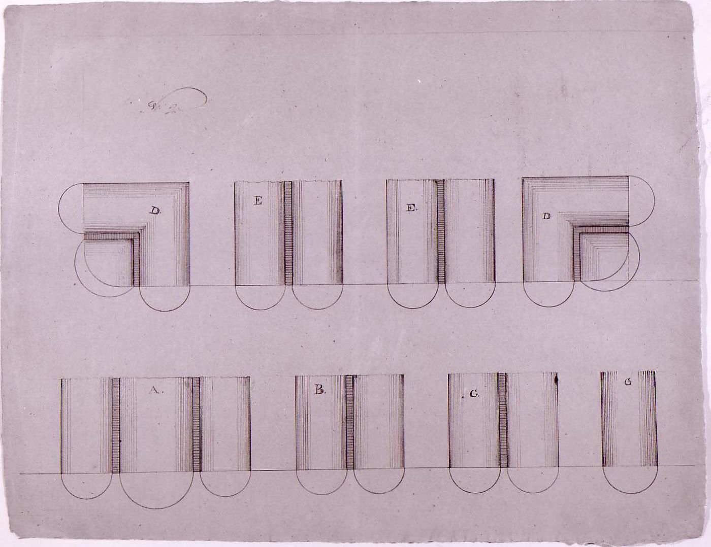 Plan for mouldings [?] for Notre-Dame de Montréal