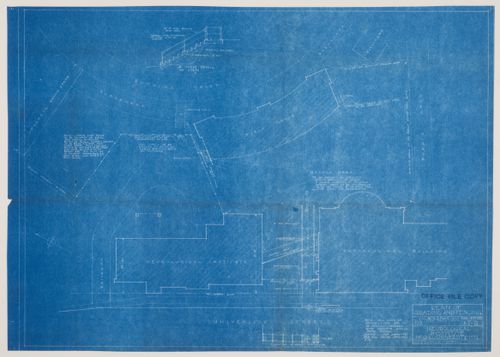 Montréal Neurological Institute, Montréal, Québec: plan of grading and fencing