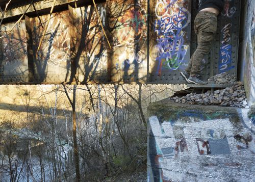 An Enduring Wilderness: Graffiti artist, Lambton Woods, Toronto