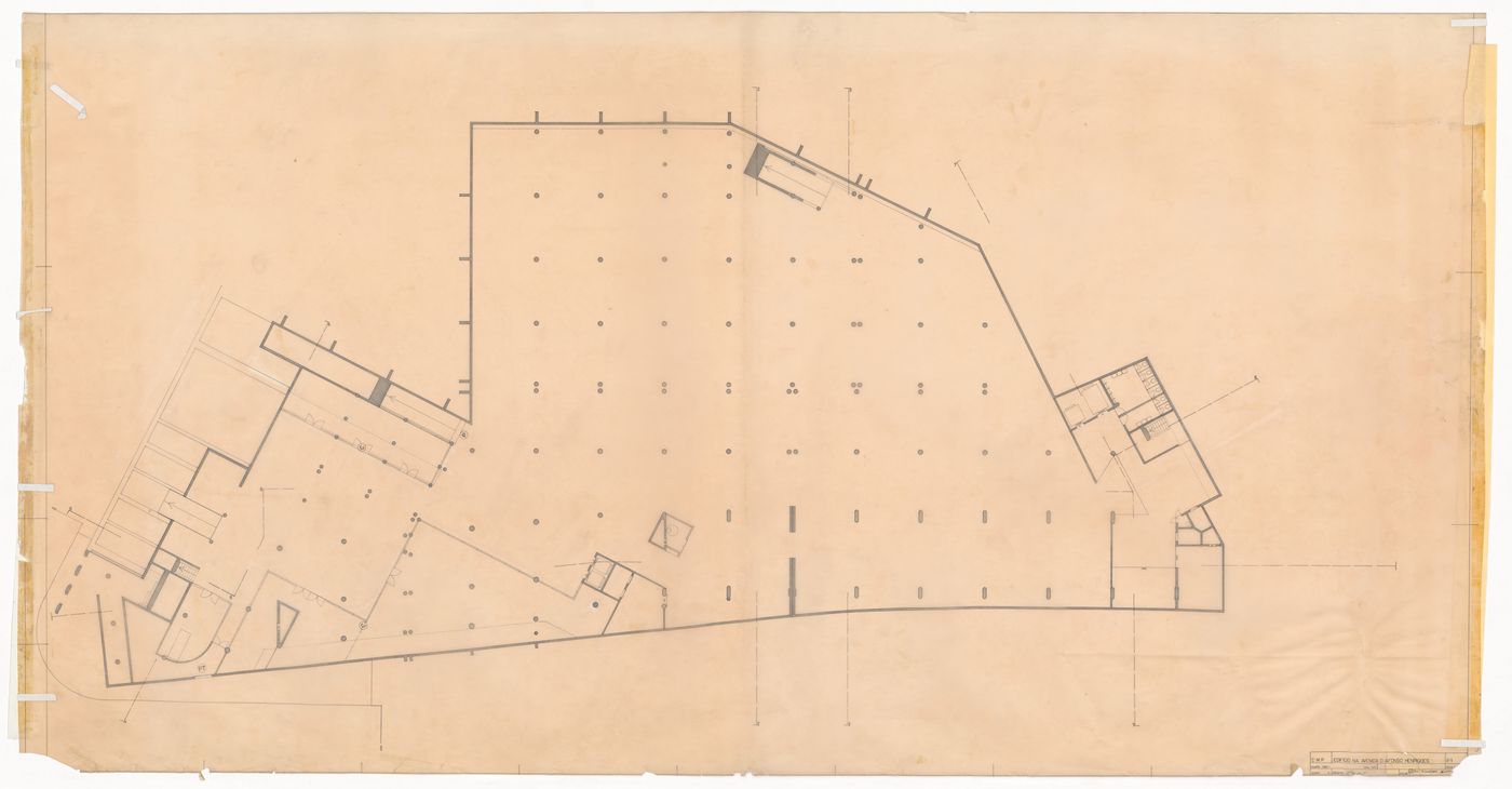First floor plan for Edifício de Escritórios na Av. D. Afonso Henriques, Porto, Portugal