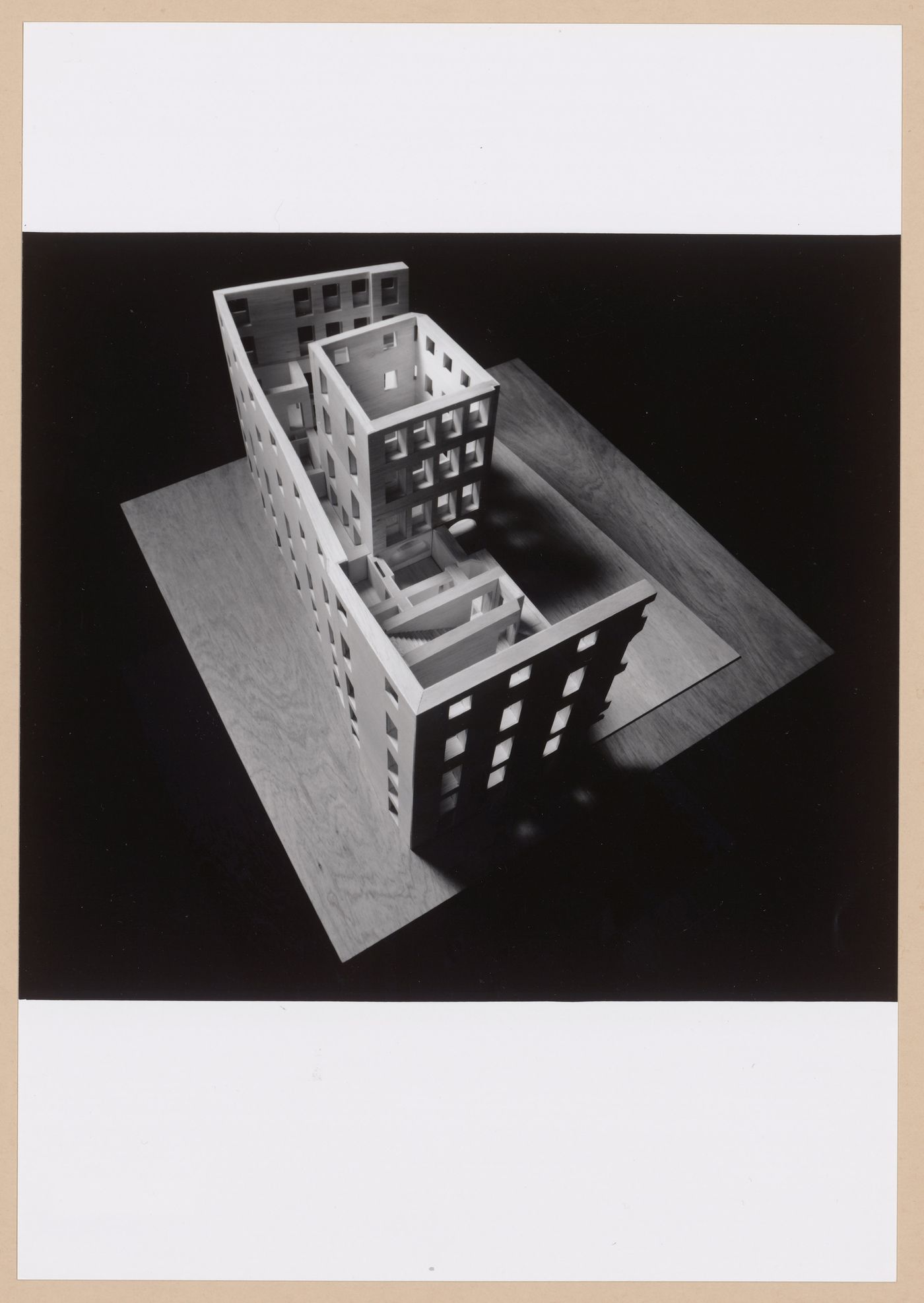 Photographs showing model and site, Sede Associação 25 de Abril, Recuperação do Palácio Ludovice, Lisbon