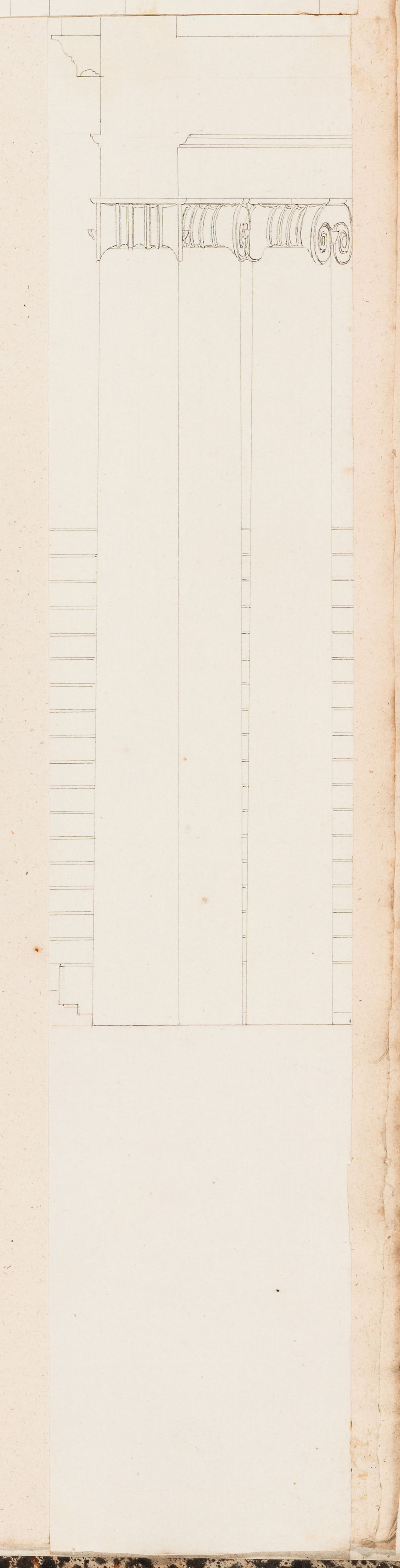 1800 Grand Prix Competition: Partial section through the theatre for an École nationale des beaux-arts