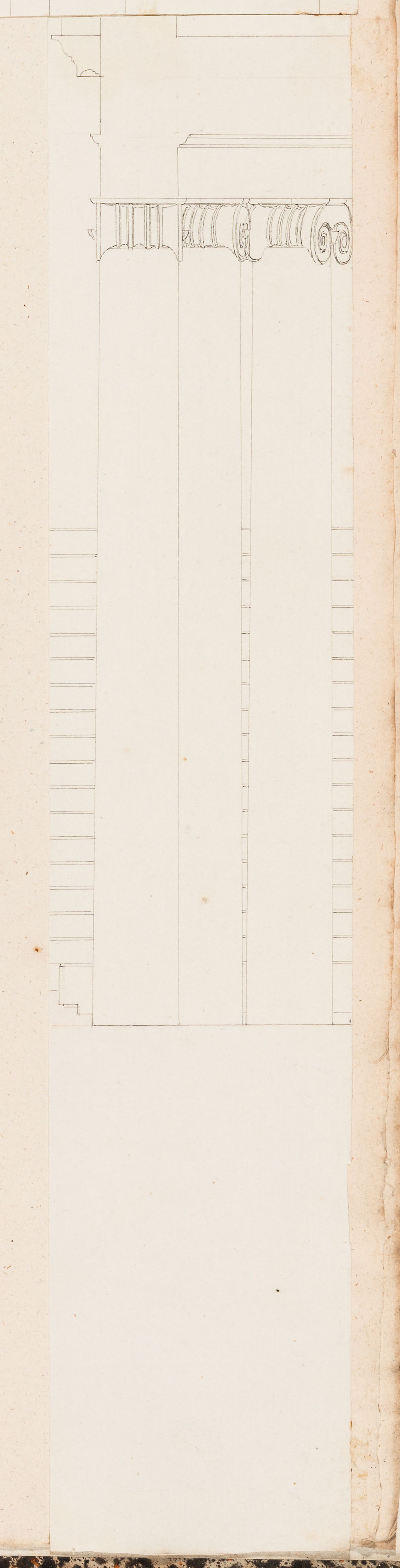 1800 Grand Prix Competition: Partial section through the theatre for an École nationale des beaux-arts