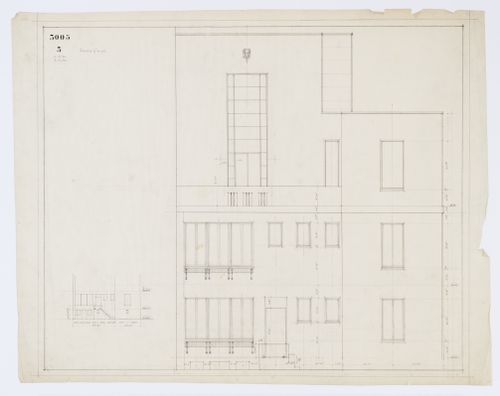 Élévation, Résidence Ernest Cormier, 1418 Avenue des Pins Ouest, Montréal (1929-1957)