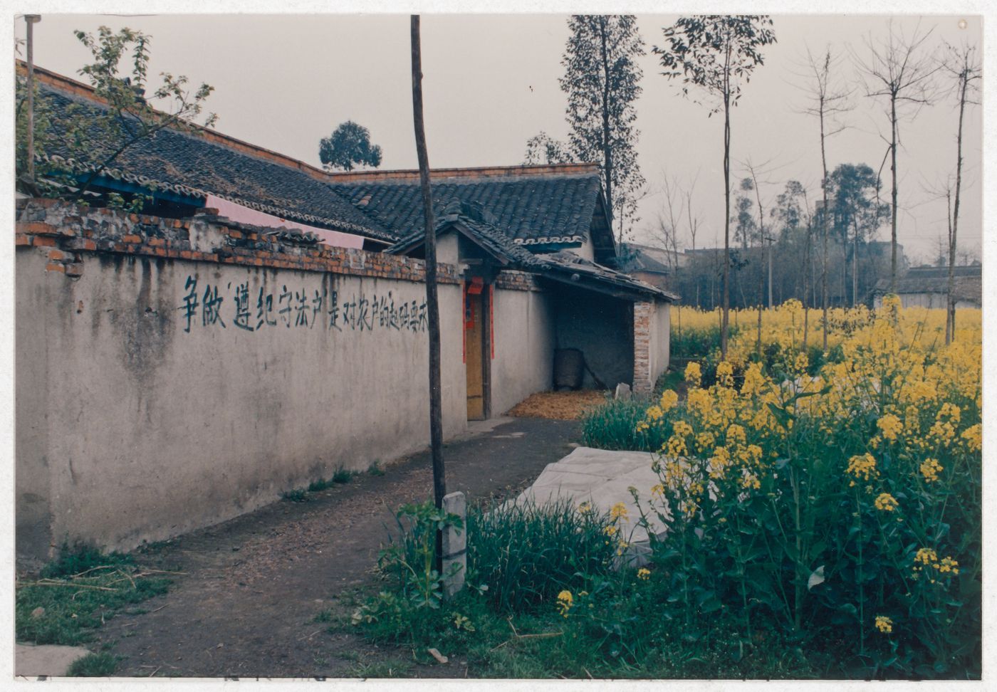 View of rural house in Sichuan province, China