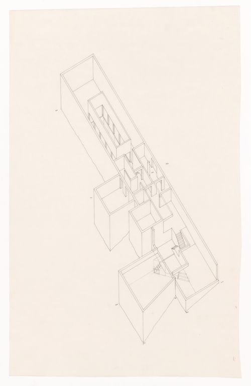 Axonometric for Casa Erhard Josef Pascher, Sintra