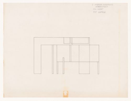 Sketch elevation for House VI, Cornwall, Connecticut