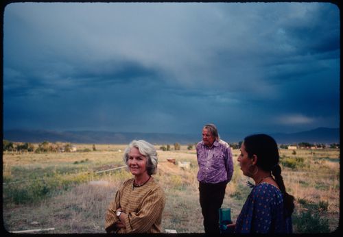 Anne Alpert with Luchita and Lee Mullican, Taos, New Mexico