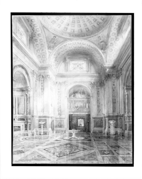The Marble Hall, Gatton Park, perspective